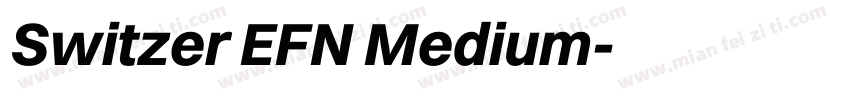Switzer EFN Medium字体转换